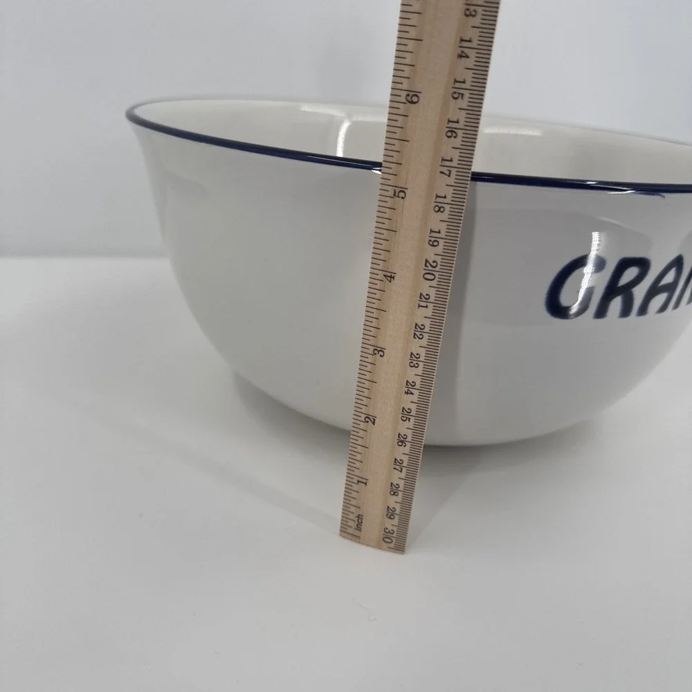 Williams Sonoma‎ Bistro Francais Mixing Bowl GRAND Bake Cooking Wear French